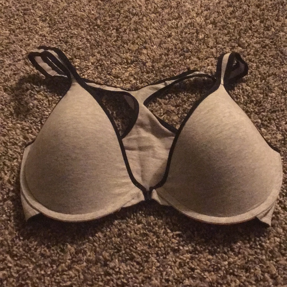 NWOT gray fruit of the loom bra